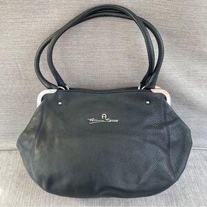 Etienne Aigner Purse Shoulder Navy Blue